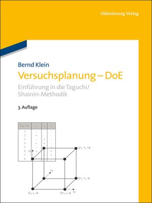 cover image of Versuchsplanung--DoE